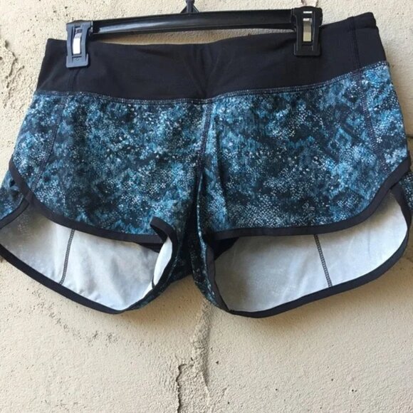 RARE Lululemon Speed Short 2.5" Fairisle Multi Black Size 6 - Picture 4 of 8